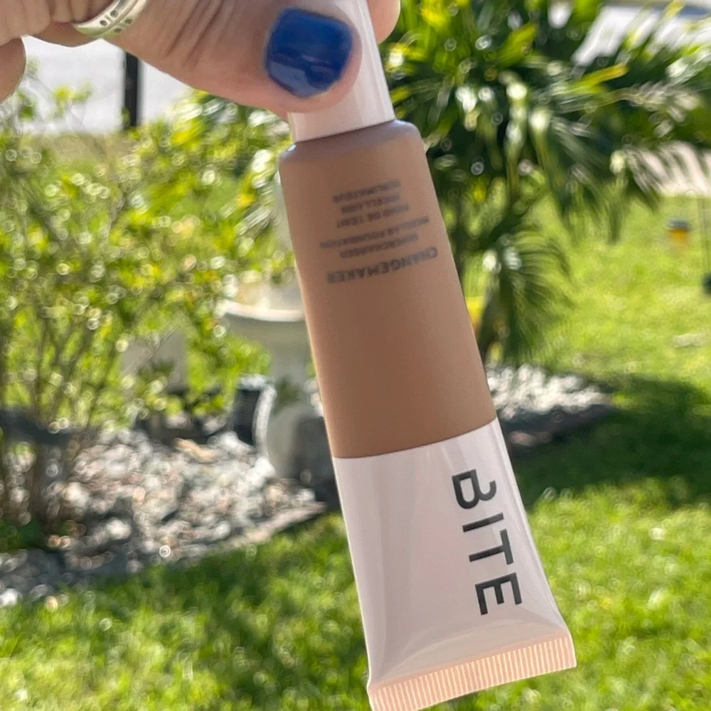 BITE BEAUTY Changemaker Foundation In T135 Tan with Warm Peach Undertone